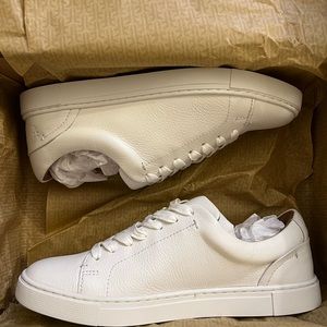 BRAND NEW in Box Frye Ivy Low Lace Sneaker in White Leather 7.5 M